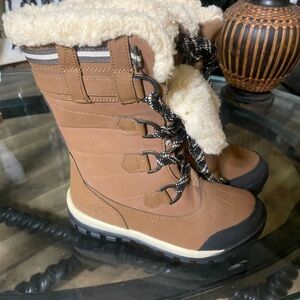 Bear paw Brown Winter Boots with Fur Lining